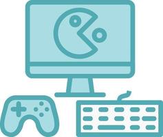 icône de vecteur de configuration de jeu