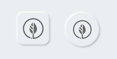 icône solide de l'agriculture dans le style de conception néomorphe. nature signe illustration vectorielle. vecteur
