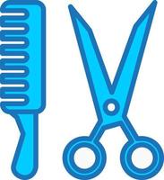 icône de vecteur d'outils de coiffeur