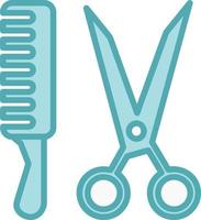 icône de vecteur d'outils de coiffeur