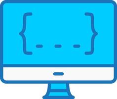 icône de vecteur d'écran de moniteur