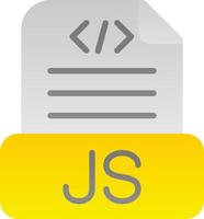 conception d'icône vectorielle de fichier javascript vecteur