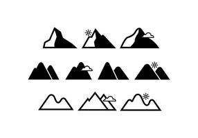 Vecteur icône libre des montagnes