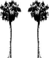 ensemble d'arbres noirs isolé sur fond blanc. silhouettes d'arbres. conception d'arbres pour affiches, bannières et articles promotionnels. illustration vectorielle vecteur