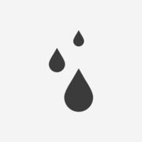 goutte eau liquide goutte icône vecteur isolé symbole signe