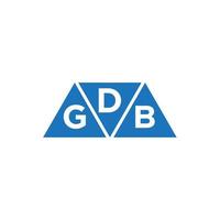 création de logo de comptabilité de réparation de crédit dgb sur fond blanc. concept de logo de lettre de graphique de croissance des initiales créatives dgb. création de logo de financement d'entreprise dgb. vecteur