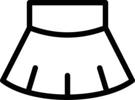 illustration vectorielle de jupe sur fond.symboles de qualité premium.icônes vectorielles pour le concept et la conception graphique. vecteur