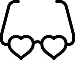 illustration vectorielle de lunettes d'amour sur fond.symboles de qualité premium.icônes vectorielles pour le concept et la conception graphique. vecteur