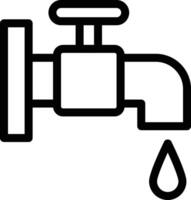 illustration vectorielle de robinet d'eau sur fond.symboles de qualité premium.icônes vectorielles pour le concept et la conception graphique. vecteur