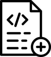 illustration vectorielle de fichier de codage sur fond. symboles de qualité premium. icônes vectorielles pour le concept et la conception graphique. vecteur