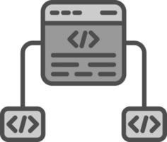 conception d'icône de vecteur de cadre de code