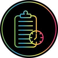 conception d'icône de vecteur de date limite de projet