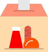 conception d'icône vectorielle de don de nourriture vecteur
