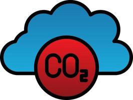 conception d'icône de vecteur de dioxyde de carbone