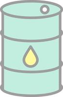 conception d'icône de vecteur de baril de pétrole