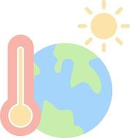 conception d'icône de vecteur de réchauffement climatique