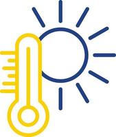 conception d'icône de vecteur de temps chaud