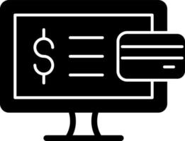 conception d'icône de vecteur de paiement en ligne