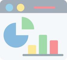 conception d'icône de vecteur de statistiques de page Web