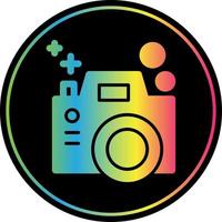 icône plate de caméra couleur vecteur