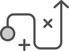 conception d'icône de vecteur de stratégie