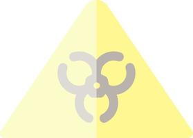 icône de glyphe de marchandises dangereuses vecteur