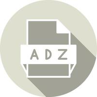 icône de format de fichier adz vecteur