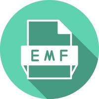 icône de format de fichier emf vecteur