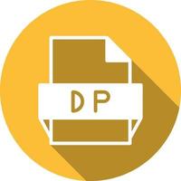 icône de format de fichier dp vecteur