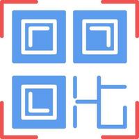 conception d'icône de vecteur de code qr