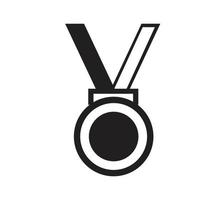 modèle de logo de médaille illustration vectorielle conception d'icône vecteur