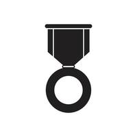 modèle de logo de médaille illustration vectorielle conception d'icône vecteur