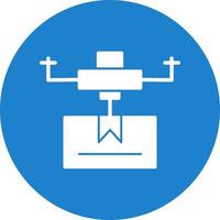 conception d'icône de vecteur de livraison de drone