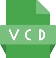 icône de format de fichier vcd vecteur