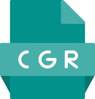 icône de format de fichier cgr vecteur