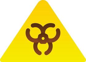 icône de glyphe de marchandises dangereuses vecteur