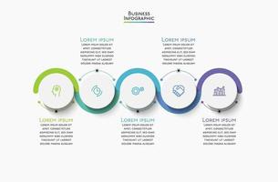 modèle d'infographie de présentation entreprise vecteur