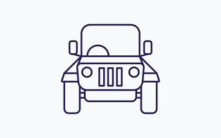 icône illustration jeep vecteur