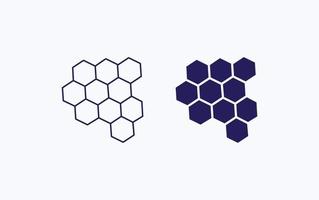 icône d'illustration de forme de miel vecteur