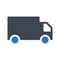 illustration vectorielle de camion de livraison sur un fond. symboles de qualité premium. icônes vectorielles pour le concept et la conception graphique. vecteur