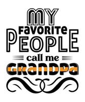 conception de t-shirt de typographie de grand-père, t-shirt de grand-père, amant de grand-père. vecteur