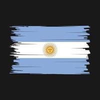 vecteur de brosse drapeau argentine