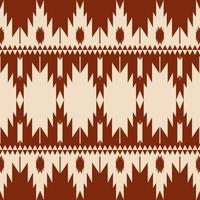 modèle sans couture ethnique navajo. motif ethnique traditionnel du sud-ouest utilisé pour les tapis, les tapis, les tapisseries, les tissus d'ameublement, les éléments de décoration de la maison. conception de tissu à rayures ethniques boho sud-ouest. vecteur