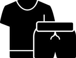conception d'icône vectorielle de vêtements d'exercice vecteur
