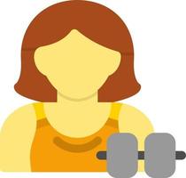 conception d'icône de vecteur de fitness femme