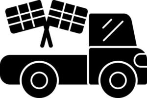 conception d'icône de vecteur de camion de course