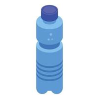 icône de bouteille d'eau, style isométrique vecteur