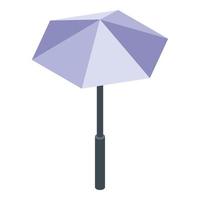 icône de parapluie de jardin, style isométrique vecteur