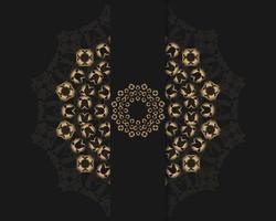 modèles de cartes d'invitation avec motif or et cristaux couleur fond de mandala de luxe avec motif arebesque doré style oriental islamique arabe. mandala décoratif de style ramadan, bannière de flyer vecteur