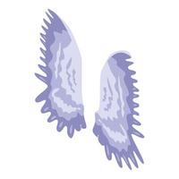 icône des ailes de la liberté, style isométrique vecteur